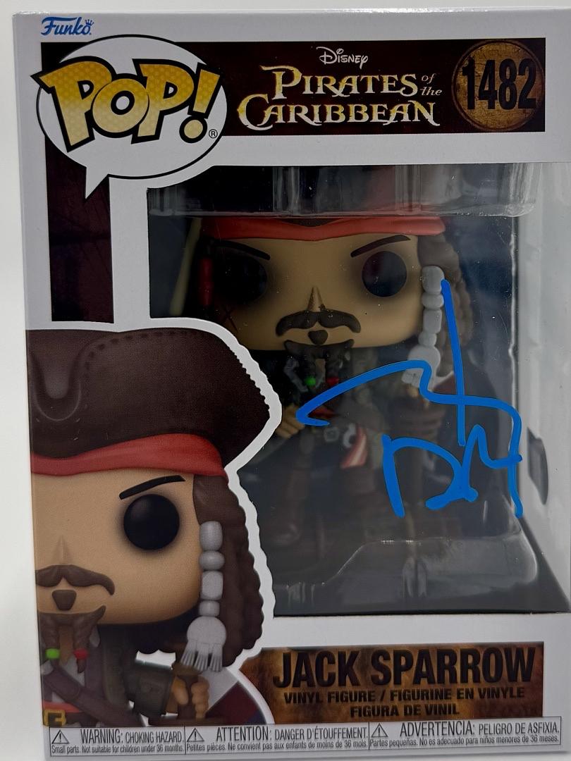 Johnny Depp Signed Funko Pop #1482 Jack Sparrow (Pirates Of The Caribbean) - Beckett COA